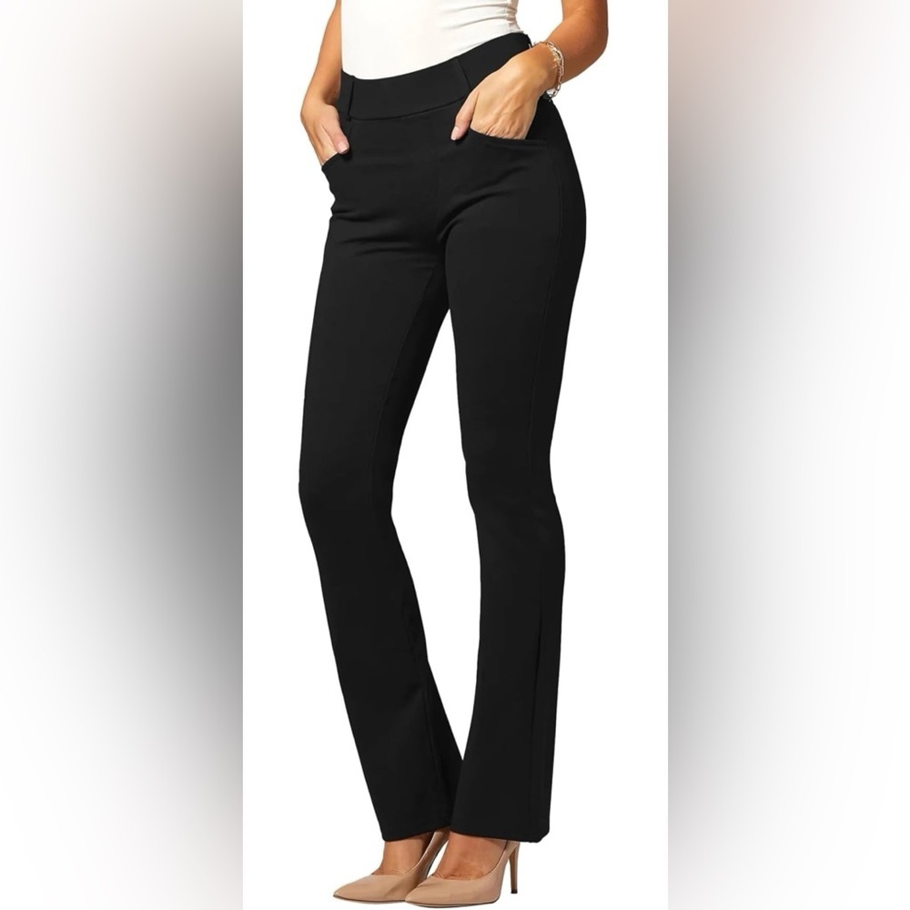 Conceited Knit Dress Pants - Bootcut Petite - Black - Small